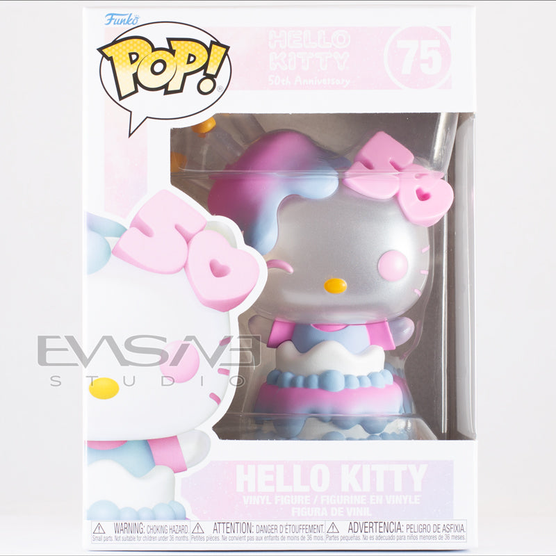Funko Pop! Sanrio: Hello Kitty 50e verjaardag All Over Print Cake Polsband Portemonnee Funko Pop! Sanrio: Hello Kitty 50e verjaardag All Over Print Cake Polsband Portemonnee