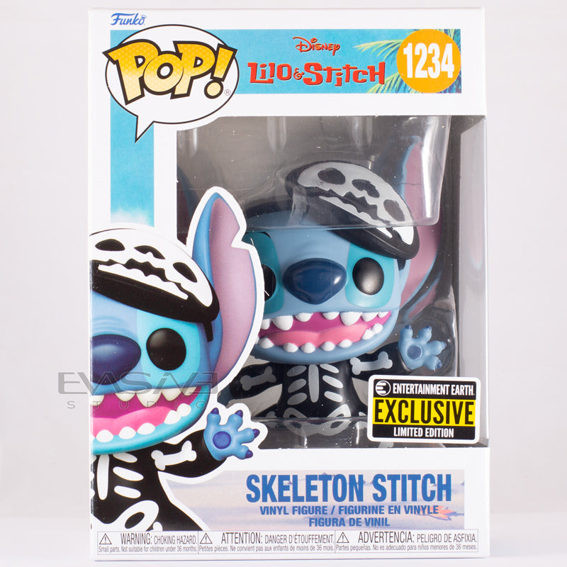 Skeleton Stitch Lilo And Stitch Disney Funko POP! EE Exclusive – Evasive  Studio
