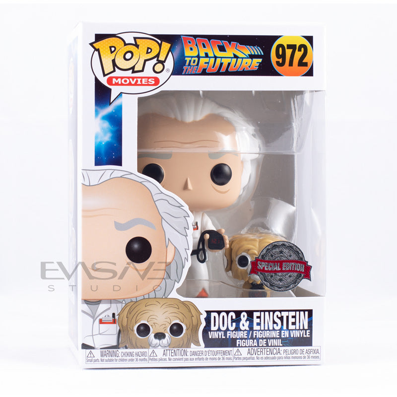 Doc and Einstein Back to the Future Funko POP! Special Edition – Evasive  Studio