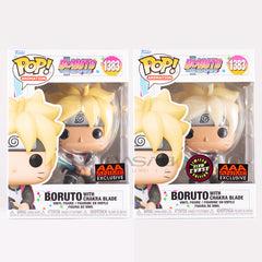 Boruto with Chakra Blade Funko POP! AAA Anime Exclusive Glow Chase Bundle