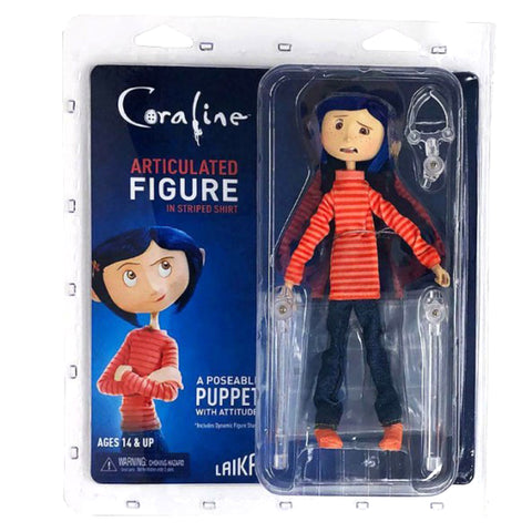 Coraline in Striped Shirt Articulated Action Figure
