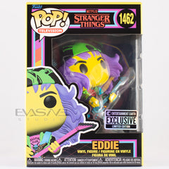 Eddie with Guitar Stranger Things Funko POP! EE Exclusive Blacklight