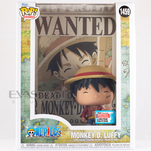 Monkey D Luffy One Piece Funko POP! Wanted Poster SDCC Shared Exclusive