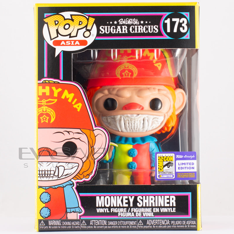 Monkey Shriner Ron English Sugar Circus Black Light Funko POP! Official SDCC 2023 Exclusive