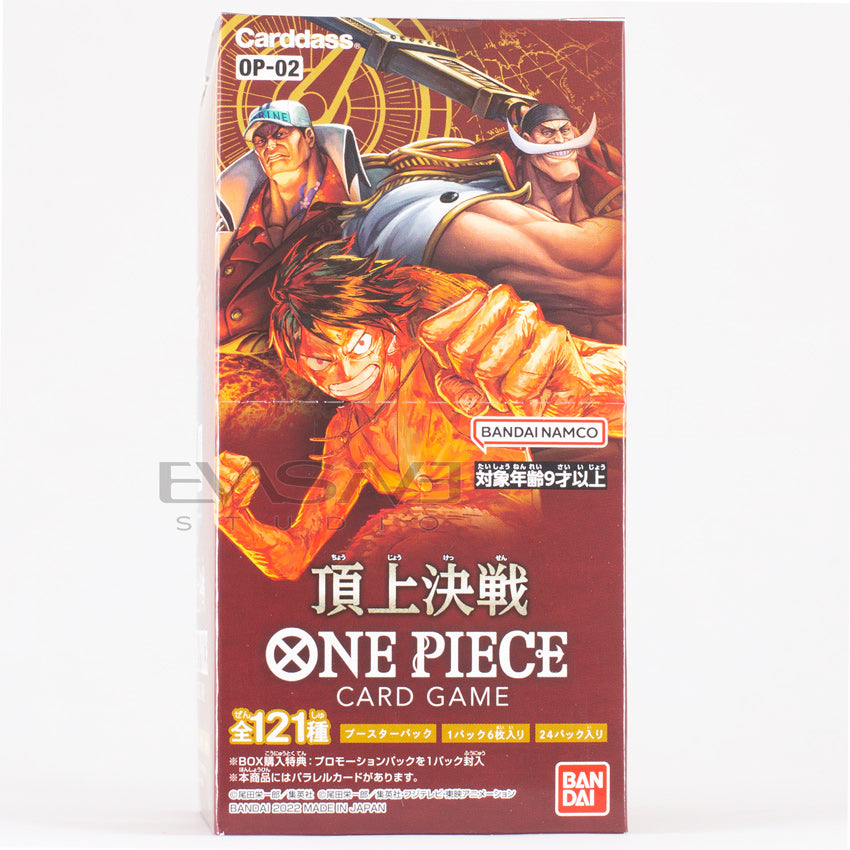 One Piece Trading Card Game Paramount War Booster Box OP-02 JPN (24 Packs)