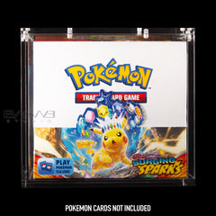 Premium Protector for Pokemon Booster Box 6MM Thick Acrylic & Magnetic Lid
