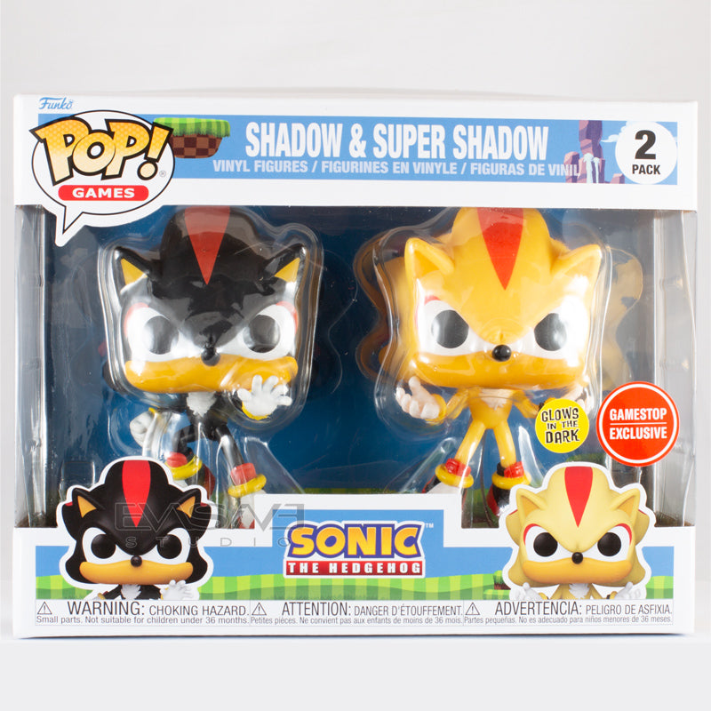 Shadow and Super Shadow Sonic The Hedgehog Funko POP! 2 Pack