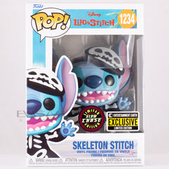 Skeleton Stitch Lilo And Stitch Disney Funko POP! EE Exclusive Glow Chase