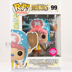 Tony Tony Chopper One Piece Funko POP! Flocked Signed By Brina Palencia with PSA COA