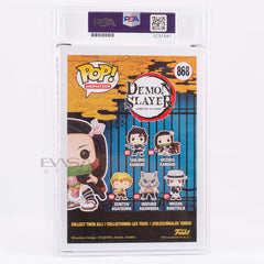 Abby Trott Autographed Nezuko Demon Slayer Funko POP! PSA COA & Encapsulated Pink Green
