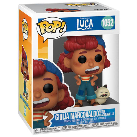 Giulia Marcovaldo with Machiavelli Luca Disney Funko POP!
