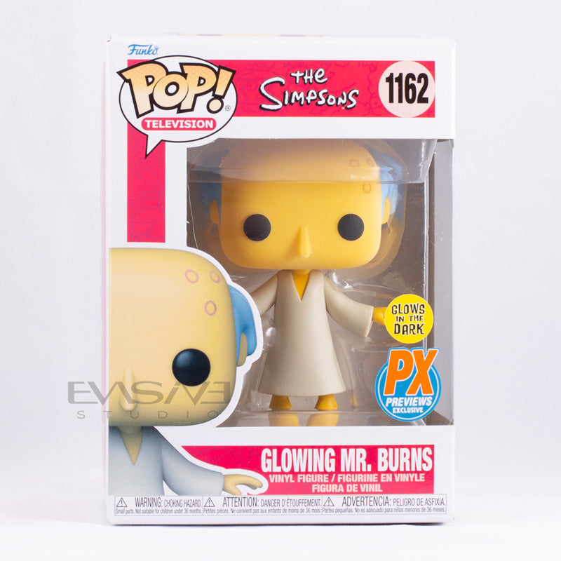 Glowing Mr Burns The Simpsons Funko POP! PX Exclusive Glow in the Dark