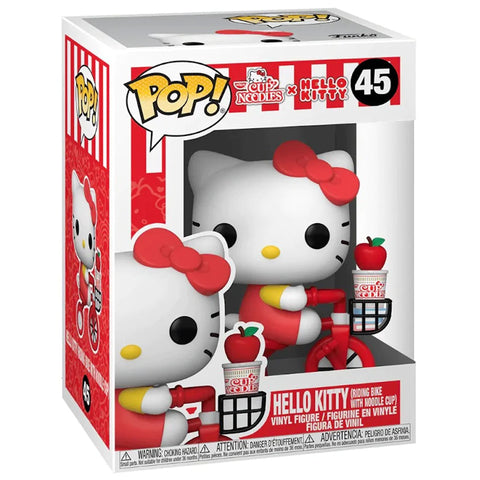 Hello Kitty Riding Bike with Cup Noodles Funko POP!