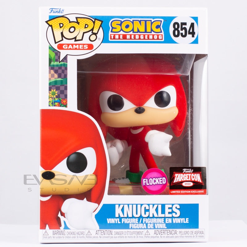 Knuckles Sonic the Hedgehog Funko POP! Targetcon Flocked