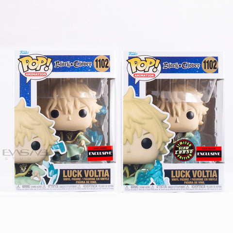 Luck Voltia Black Clover Funko POP! AAA Anime Glow Chase Bundle
