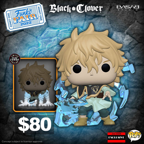 Luck Voltia Black Clover Funko POP! AAA Anime Glow Chase Bundle