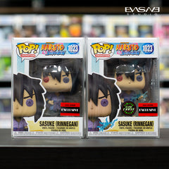 Sasuke Rinnegan Funko POP! AAA Anime Exclusive Glow Chase Bundle