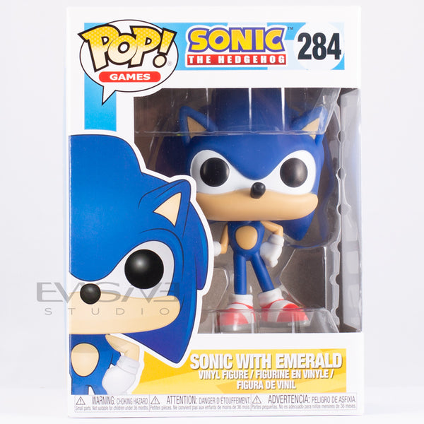 Funko Pop! Sonic The Hedgehog Sonic with Ring & Sonic with Emerald Set of 2  