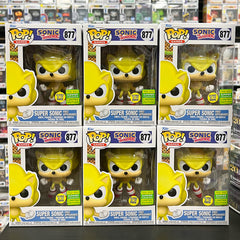 Super Sonic Funko POP! Glow in the Dark SDCC 2022 Shared Sticker