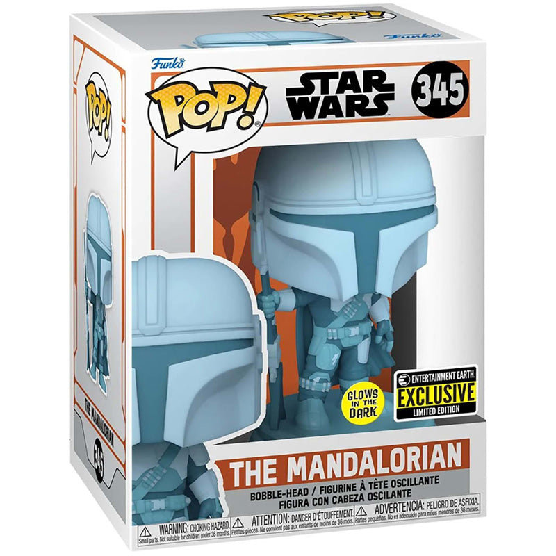 The Mandalorian Star Wars Funko POP! EE Exclusive Glow in The Dark